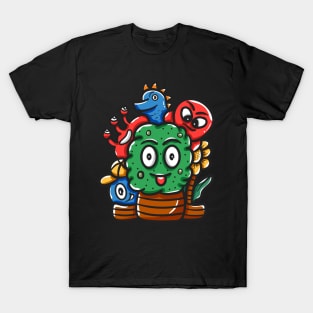 Face Monster Character T-Shirt